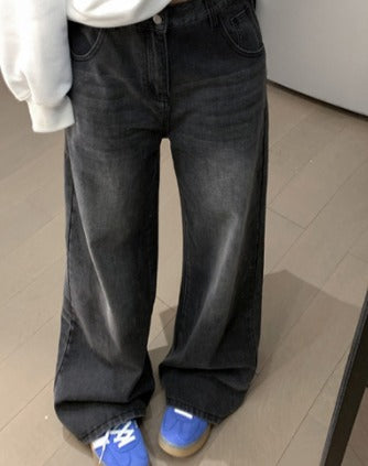Black Wide-Leg Jeans