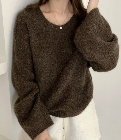 Brown Oversized Sweater
