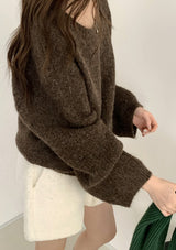 Brown Oversized Sweater