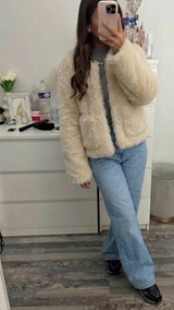 Luxe Fur Jacket (Cream)