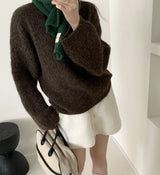 Brown Oversized Sweater