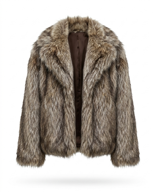 Luxe Fur Jacket (Tan)