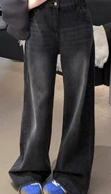 Black Wide-Leg Jeans